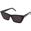 Saint Laurent SL 276 Mica 001 | Occhiali da Sole Graduati o Non Graduati | Prova Online | Plastica | Cat Eye, Ovali / Ellittici | Nero | Adrialenti