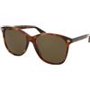 Gucci GG0024S 002 | Occhiali da Sole Graduati o Non Graduati | Prova Online | Plastica | Quadrati, Oversize, Ovali / Ellittici | Marrone, Havana | Adrialenti