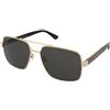 Gucci GG0529S 001 | Occhiali da Sole Graduati o Non Graduati | Prova Online | Unisex | Metallo | Quadrati | Oro | Adrialenti