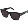 Saint Laurent SL 560 001 | Occhiali da Sole Graduati o Non Graduati | Prova Online | Unisex | Plastica | Quadrati | Nero | Adrialenti