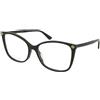 Gucci GG0026O 008 | Occhiali da Vista Graduati | Prova Online | Plastica | Quadrati, Cat Eye, Ovali / Ellittici | Nero | Adrialenti