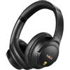 1Mii AI Y8 Cuffie Bluetooth 6.0 Wireless con Riduzione Attiva del Rumore Ibrida, Audio Hi-Res LDAC, 100 Ore di Autonomia, Over-Ear, Comfortevoli, Traduzione IA Chat Vocale Personalizza EQ con App Nero