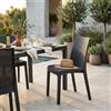 MIlani Home ALMA - sedia da giardino impilabile in wicker stampato