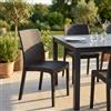 MIlani Home ALMA - sedia da giardino impilabile in wicker stampato