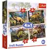 trefl Puzzle Dinosauri interessanti 4in1 (35,48,54,70 pezzi) 1 St