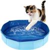 CHONGQILAO Piscina Gatti Piccolo, 50×10 cm Piscina per Cani Pieghevole, Piscinetta per Gatti, Piscinetta per Cani, Piscina Pieghevole per Animali Domestici, Vasca da Bagno per Animali Domestici