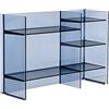 Kartell Sound-Rack, Mobile Contenitore, Blu Tramonto, 26 x 75 x 53 cm
