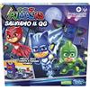 Hasbro Gaming PJ Masks, Gioco da Tavolo Salviamo Il Quartier Generale per Bambini e Bambine dai 4 Anni in su, Divertente Gioco per Bambini in età prescolare, Contiene Torre in plastica 3D, Multi