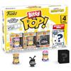 Funko Bitty Pop! Minions - Young Gru 4PK - Young Gru, 70's Bob, Pet Rock Otto E una Mini Figura Misteriosa a Sorpresa - 0.9 Inch (2.2 Cm) - Minions 2 da Collezione - Idea Regalo - Cake Topper