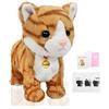 Smalody Giocattoli di Peluche, novità Controllo del Suono Gatto elettronico Giocattoli interattivi Animali Domestici elettronici Robot Gatto