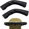 DMHYZTE 2PCS Copri Maniglia Passeggino Nero, Copri Maniglie per Carrozzina in Pelle di Pu, Protezione Della Maniglia Per Carrozzina,Impermeabile,Impugnatura Antipolvere Copertura