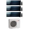 Mitsubishi Electric Condizionatore Climatizzatore Mitsubishi Electric Trial Split Kirigamine Style Onyx Black R-32 9+9+18 BTU Con MXZ-3F68VF4 Wi-Fi Integrato