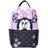 Loungefly Disney Minnie Floral Rock The Dots - Zaino in nylon a grandezza naturale