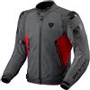 Rev'it Giubbotto Moto Tessuto Rev'it CONTROL AIR H2O Grigio Rosso