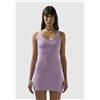 GCDS Abito GCDS Essentials in costina "Rib Logo" donna