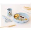 Set pappa blu in silicone per neonati con ventosa