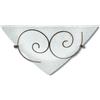 Luce Ambiente e Design APPLIQUE RICCIOLO BIANCA 1XE27 40X10,5X19CM I-070207-8