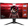 Asrock 27 Phantom Gaming QHD Curved Gaming Monitor [PG27Q15R2A] 2560 x 1440 1ms 2 HDMI DP 165Hz HDR 400 Wi-Fi Antenna VESA