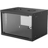 Intellinet 714143 rack 6U Da parete Nero (NETWORK CABINET WALL MOUNT 6U- - [BASIC] 400MM BLACK FLATPACK)