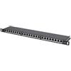 Intellinet 720922 pezzo di pannello 0.5U (CAT6A PATCH PANEL 24-PORT FTP- - 0.5U SHIELD 90/DEG TOP/PUN DOWN)