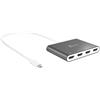 j5create JCA366-N Adattatore multi-monitor da USB-C a HDMI a 4 porte (USB-C TO 4 PORT HDMI MULTI - MONITOR ADAPTER)