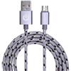 Garbot C-05-10195 cavo USB 1 m USB A Micro-USB B Argento (Grab&Go 1m Braided Micro-USB - Cable Silver - Warranty: 12M)