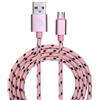 Garbot C-05-10196 cavo USB 1 m USB A Micro-USB B Rosa (Grab&Go 1m Braided Micro-USB - Cable Pink - Warranty: 12M)