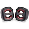 Equip 245331 altoparlante Nero Cablato 3 W (Equip 245331 Mini USB Speaker Black Red - High-quality audio performance Remote co