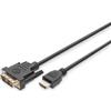 DIGITUS CAVO HDMI 19P M-DVI-D 18+1 M 2MT