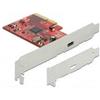 Delock Scheda Delock PCI Express X4 per 1x Supleed USB 20 Gbps Type-C.
