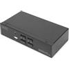 DIGITUS KVM SWITCH 4 PORTE 4K DIGITUS PER 4 PC CON 1 MOUSE, 1 TASTIERA USB E 1 MONITOR HDMI CON CAVI INCLUSI - DS12880