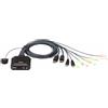 ATEN CS22DP switch per keyboard-video-mouse (kvm) Nero [CS22DP-AT]