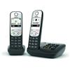 Gigaset Telefono cordless Gigaset A690A Duo con segreteria - nero