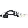ATEN Switch KVM cablato USB 4K HDMI a 2 porte con selettore porta remota- PROMO FINO AD ESAURIMENTO SCORTE