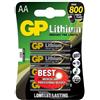 GP Batteries AA lithium batteri 1.5V, - 15LF-2U4, 4-pak - Warranty: 12M