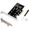 Microconnect MC-PCIE-SSDADAPTER scheda di interfaccia e adattatore Interno M.2 (PCIe x4 M.2 B & M Key NVMe - SSD Adapter No dri
