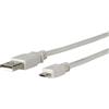 Microconnect USBABMICRO3G cavo USB USB 2.0 3 m USB A Micro-USB B Grigio (USB A to USB Micro B, Version - 2.0, Grey, 3m Grey - W