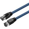 Microconnect MC-SFTP802B cavo di rete Blu 2 m Cat8.1 S/FTP [S-STP] (CAT8.1 S/FTP 2m Blue LSZH - Shielded Network Cable, AWG - 2