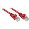 Lindy Rj45/Rj45 Cat6 0.3m cavo di rete Rosso 0,3 m U/UTP (UTP)