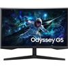 Samsung LS27CG552EU Monitor PC 68,6 cm [27] 2560 x 1440 Pixel Dual WQHD LED Nero (SAMSUNG 27 G55C QHD 165HZ ODYSSEY GA)