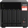 QNAP TS-473A NAS Tower Ryzen Embedded V1500B 8 GB DDR4 0 TB QNAP Turbo System Nero (QNAP TS-473A - Server NAS - 4 alloggiamenti