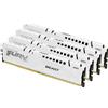 Kingston Technology FURY Beast 128 GB 5200 MT/s DDR5 CL40 DIMM (Kit da 4) White XMP