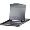 Aten Single Rail 8-Port DVI FHD LCD KVM Switch TASTIERA ITALIANA