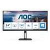 AOC MONITOR AOC LED 34 Wide CURVED CU34V5CW/BK VA 3440x1440 4ms 300cd/mq 20.000.0001 2x5W MM Reg.H WEBCAM HDMI DP USB-C Docking
