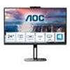 AOC MONITOR AOC LED 23.8 Wide 24V5CW/BK IPS 1920x1080 4ms 300cd/mq 20.000.0001 2x5W MM WEBCAM PIVOT Reg.H HDMI DP USB-C Docking