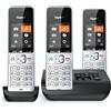 Gigaset Comfort 500A trio argento nero