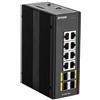 D-Link DIS300G12SW Gestito L2 Gigabit Ethernet 10/100/1000 Nero (D-Link DIS 300G-12SW - switch - 8 port)