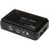 STARTECH Switch KVM a 2 porte VGA USB con audio e cavi - Commutatore VGA USB a doppia porta - Cavi (1,20 m) inclusi