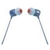 JBL Cuffie JBL Tune 110 Microfono - Mani liberi - Controllo del cavo - Cavo piatto da 1,11 m - colore blu