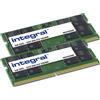 Integral 64GB (2X32GB) LAPTOP RAM MODULE DDR5 5200MT/S PC5-41600 UNBUFFERED NON-ECC 1.1V 2GX8 CL42 memoria 5200 MHz